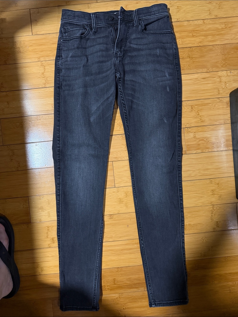 Hollister Black Stacked Skinny Jeans